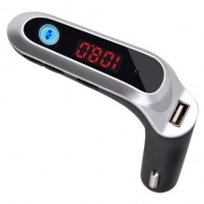 FM модулятор CAR G6 Bluetooth USB AUX MicroSD трансмиттер. Цвет: серый