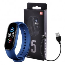 Фитнес браслет Smart Watch M5 Band Classic Black смарт часы-трекер. Цвет: синий