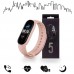 Смарт браслет M5 Smart Bracelet Фитнес трекер Watch Bluetooth. Цвет: розовый