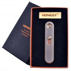 USB зажигалка в подарочной упаковке "Honest" 77127. Цвет: серый