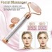 Массажер ролик электрический для лица Facial Roller Massager. Цвет: белый