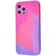 Чехол для Apple Iphone 12 Pro Max розово-фиолетовый градиент