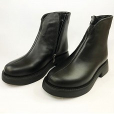 Женские весенние/осенние ботинки из натуральной кожи. 37 размер. Цвет: черный