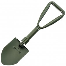 Лопата туристическая многофункциональная Shovel 009, мини лопата для кемпинга, саперная лопата. Цвет: зеленый