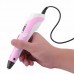 3D ручка Smart 3D Pen 2 c LCD дисплеем. Цвет: розовый