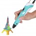 3D ручка Smart 3D Pen 2 c LCD дисплеем. Цвет: голубой