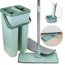 Швабра - лентяйка с ведром и автоматическим отжимом 2 в 1 Hand Free Cleaning Mop YT-200 5 л. Цвет: зеленый