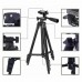 Штатив металлический универсальный для телефона и фотоаппарата Tripod 3120 PRO портативный трипод 0,35-1.02м высота. Цвет: черный