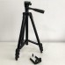 Штатив металлический универсальный для телефона и фотоаппарата Tripod 3120 PRO портативный трипод 0,35-1.02м высота. Цвет: черный