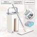 Швабра - лентяйка с ведром и автоматическим отжимом 2 в 1 Hand Free Cleaning Mop YT-200 5 л. Цвет: белый