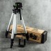 Штатив металлический универсальный для телефона и фотоаппарата Tripod 3110 PRO портативный трипод 0,35-1.02м высота. Цвет: серебряный