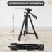 Штатив металлический универсальный для телефона и фотоаппарата Tripod 3120 PRO портативный трипод 0,35-1.02м высота. Цвет: черный