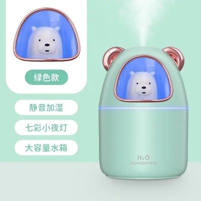 Увлажнитель воздуха Bear Humidifier H2O USB медвежонок на 300мл. Цвет: зеленый