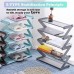 Полка для обуви органайзер компактный стойка складная Shoe Rack YH 8802 хранение вещей и обуви 5 полок. Цвет: серый