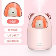 Увлажнитель воздуха Bear Humidifier H2O USB медвежонок на 300мл. Цвет: розовый