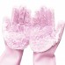 Силиконовые перчатки Magic Silicone Gloves Pink для уборки чистки мытья посуды для дома. Цвет: розовый
